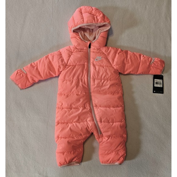 Nike Other - Nike Baby Girl's Puffer Snowsuit, Size 6M, Racer Pink, Style 56F422-A4F, NEW!